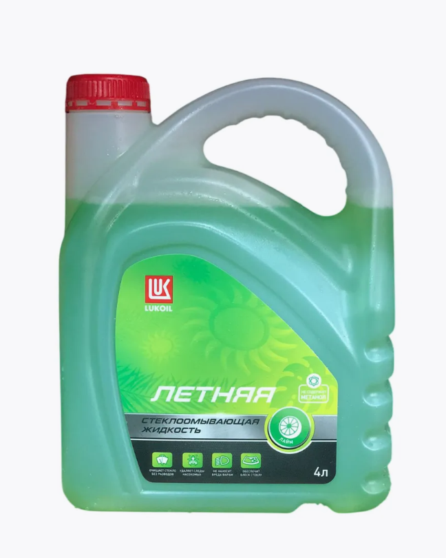 Стеклоомывающая жидкость Летняя Лукойл "Лайм" 4л.